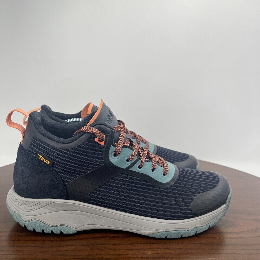 Teva Gateway Shoes Women's 8.5 Gray Blue Lace-Up‎ Mid Hiking Sneakers 1127812 - Picture 4 of 16